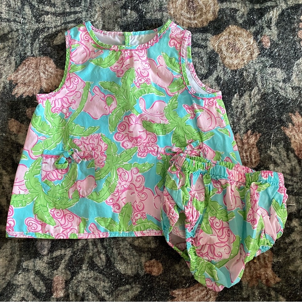 Lilly Pulitzer Baby Dress with Playful Print